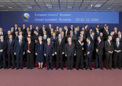 La Bruxelles, la Consiliul Uniunii Europene. (arhivă personală)